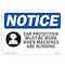 Signmission OSHA, Ear Protection Must Be Worn With Symbol, 14in X 10in Rigid Plastic, OS-NS-P-1014-L-11615 OS-NS-P-1014-L-11615 - alternate 1
